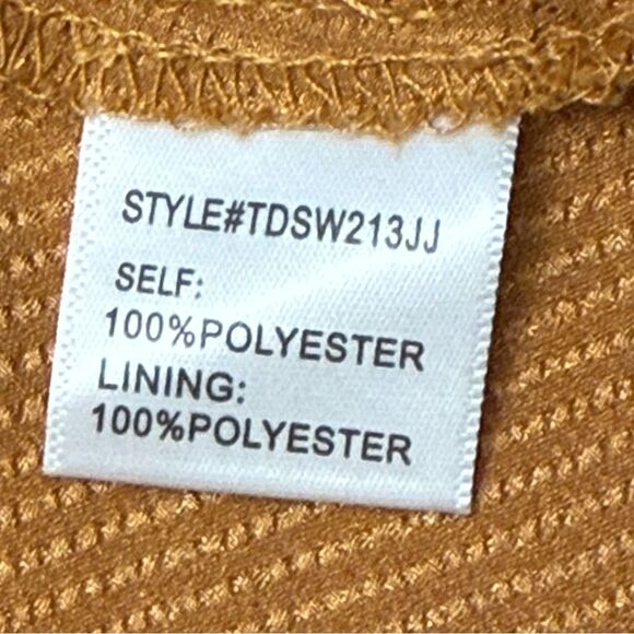 New Without Tags 4SIENNA Laura Long Sleeve Copper Peplum Blouse Size Medium - Picture 4 of 8